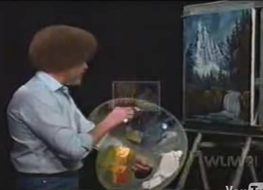 Tribute To Bob Ross, Landscape Painter Extraordinaire